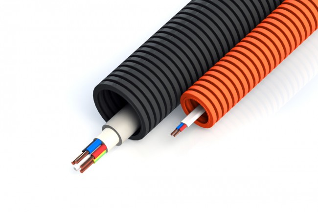 Труба гофрированная ПНД легкая не распространяющая горение с/з 16 мм Труба гофрированная ПНД легкая не распространяющая горение с/з 16 мм