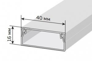 2. (Промрукав) Кабель-канал 40х16 (56м/уп)