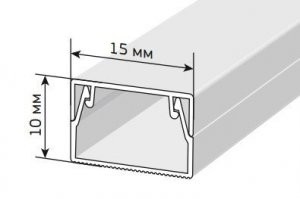 2. (Промрукав) Кабель-канал 10х15 (144м/уп )