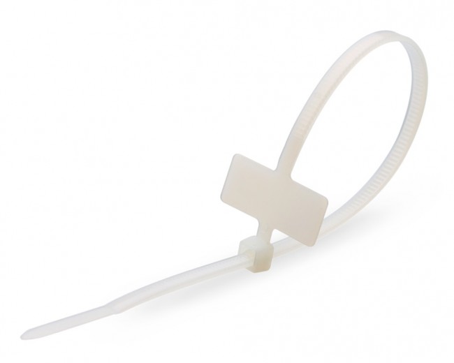 1. (КВТ) Стяжка Nylon маркировочная КСМ 3*100(б) (уп. 100 шт.)